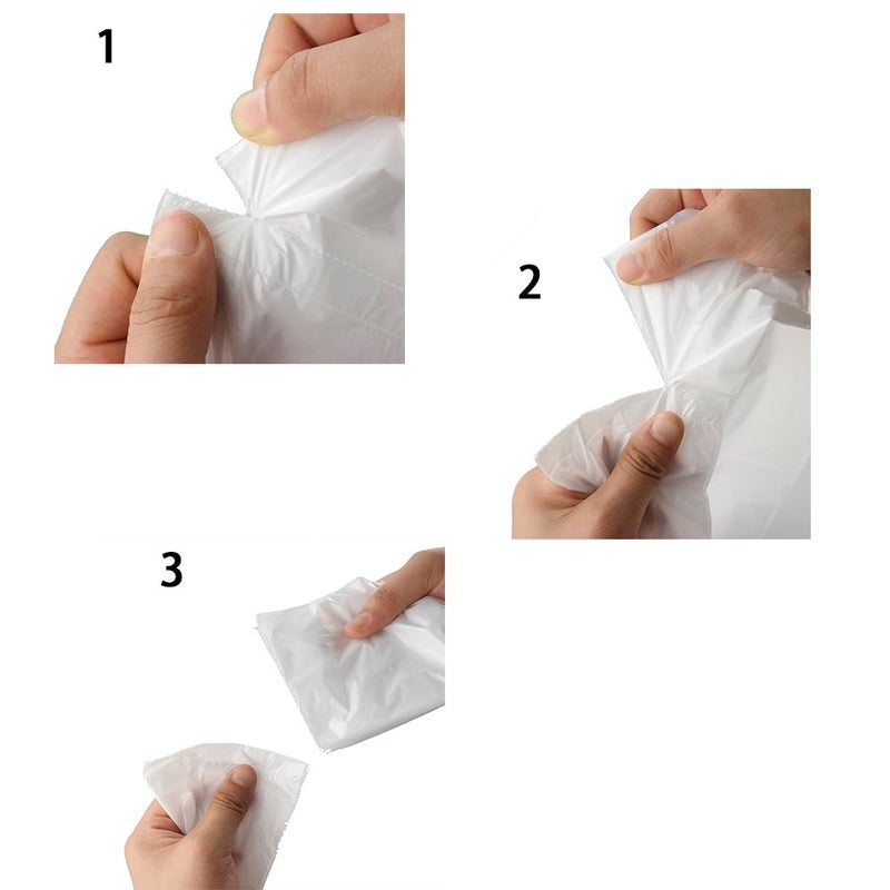 Ggbin 2.6 Gallon Small Trash Bags, White Wastebasket Bags, 115 Counts - Image 2